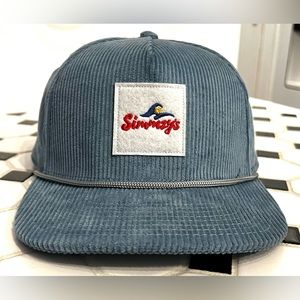 Simmzys Blue Corduroy Snapback Hat - Brand New!
